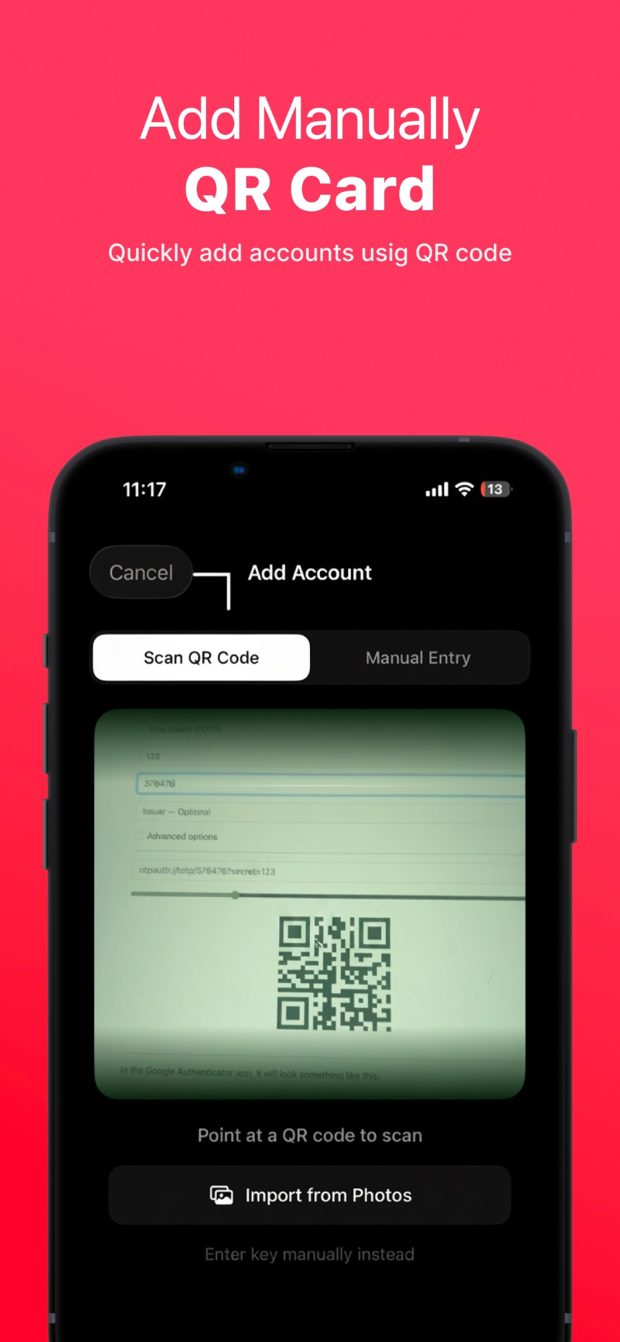 2FA AuthVault screenshot