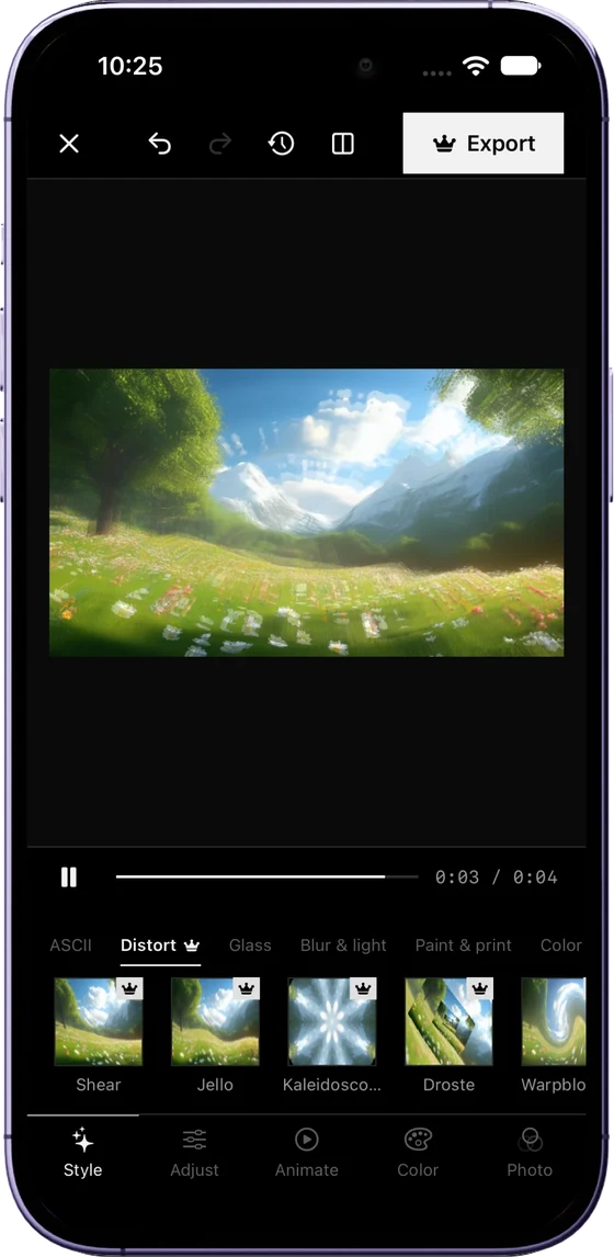 ASCII Studio screen