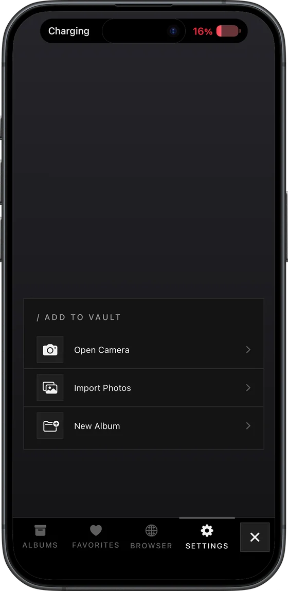 VaultX: Add media privately