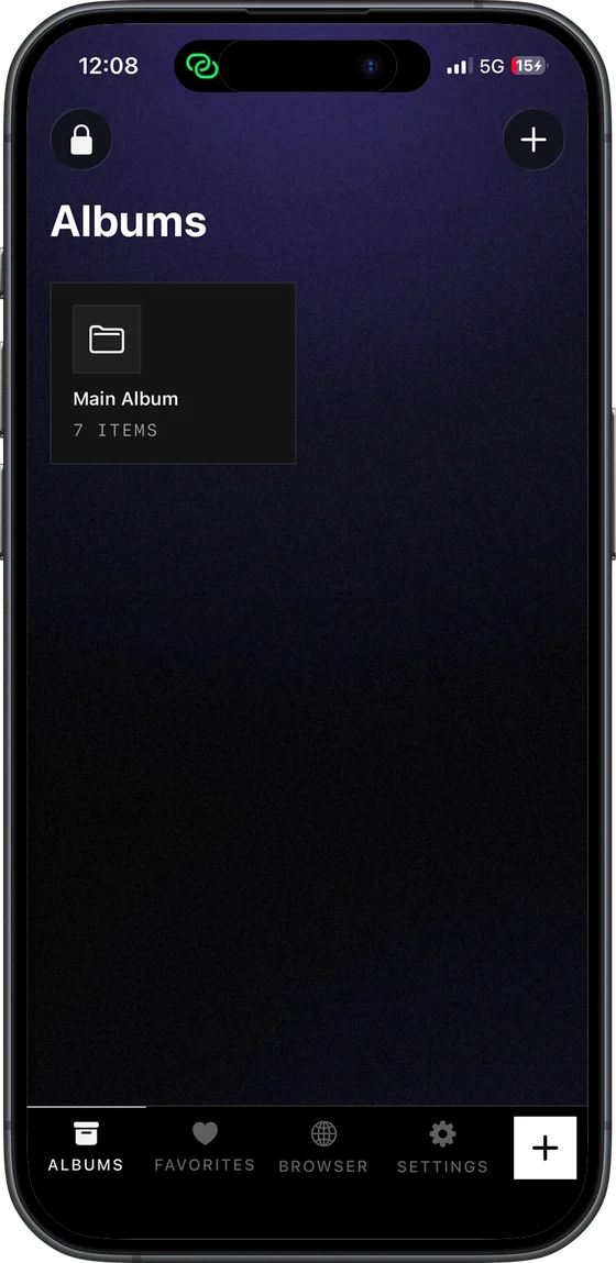 VaultX screen