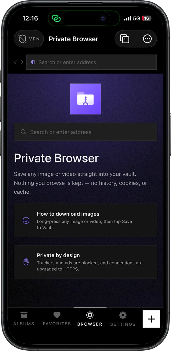 VaultX: A private browser built in